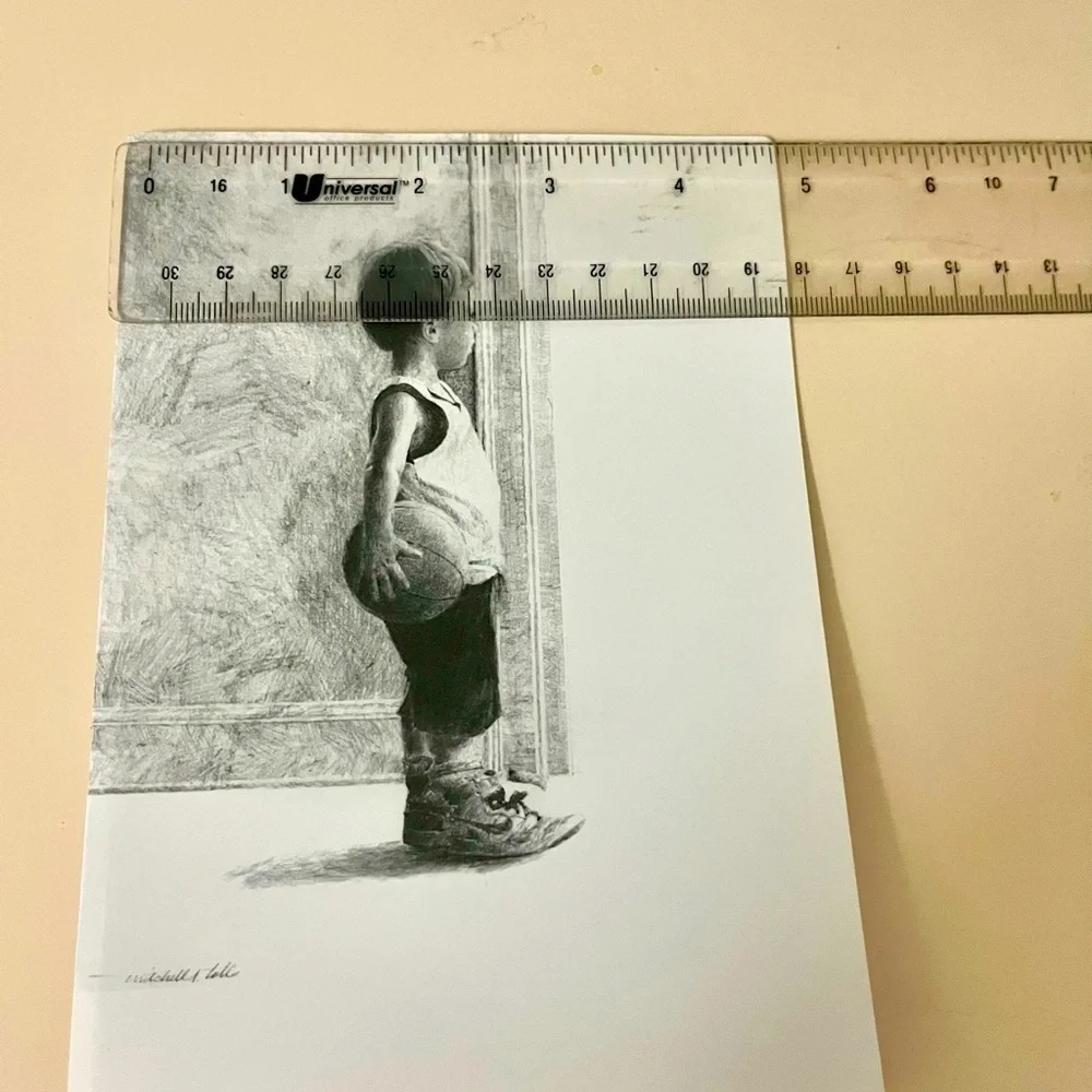 Mitchell Tolle Basketball Blank Greeting Cards “In the Doorway”